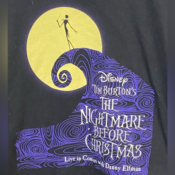 Tim Burton’s The Nightmare Before Christmas Live Danny Elfman T-Shirt Men’s L - Picture 3 of 6